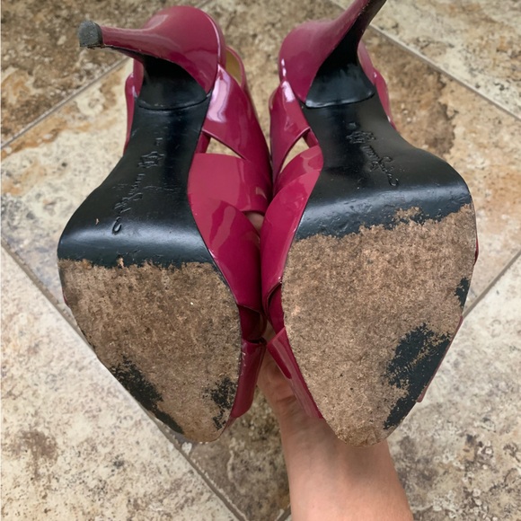 Report Signature Plum Strappy Heel Size 9 - Picture 7 of 11